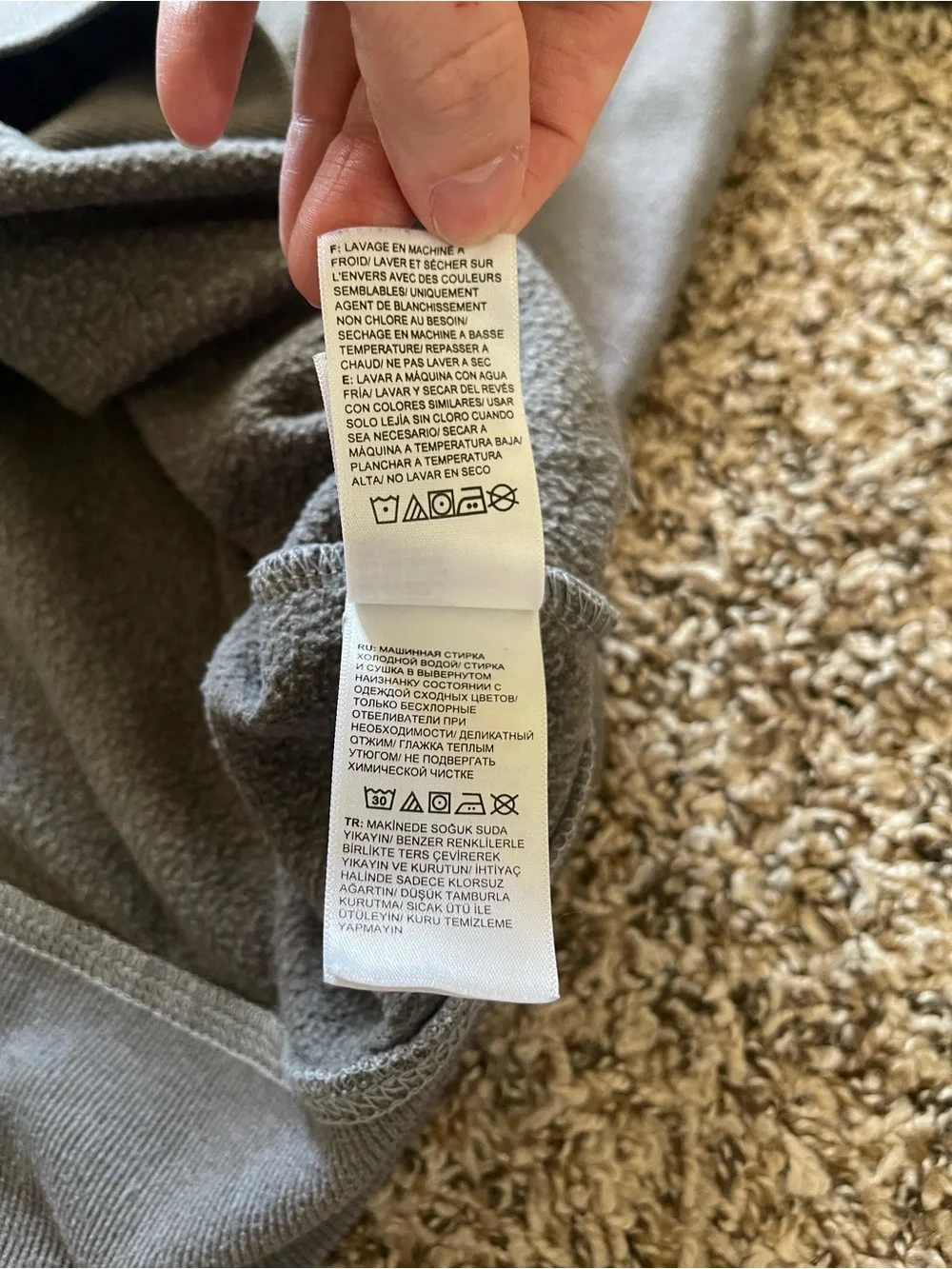 The North Face‎ Crewneck Sweatshirt Unisex Size Large L Gray Embroidered Logo